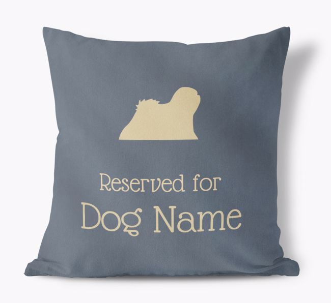 Reserved for {dogsName}: Personalised {breedFullName} Soft Touch Cushion 